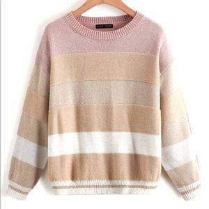 Sparkly striped sweater